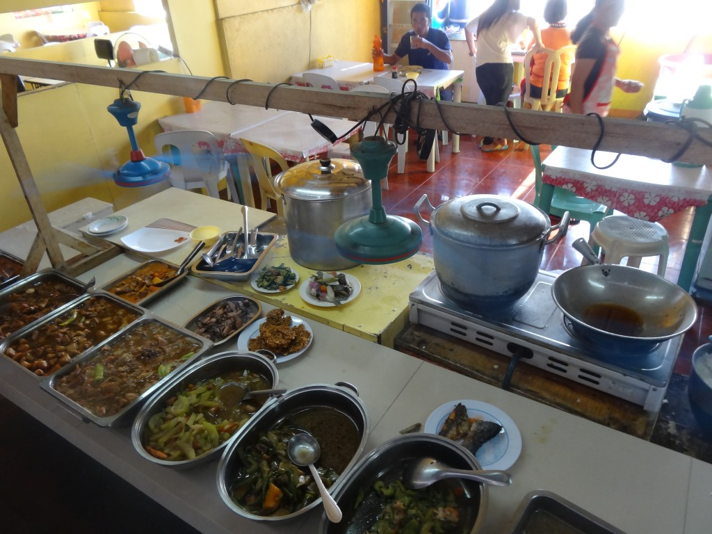 One of the many eateries at Lucena bus station