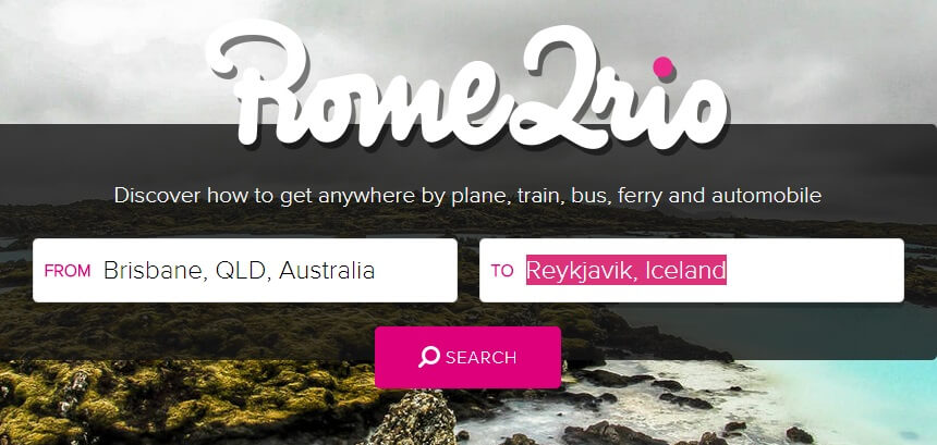 rome2rio review, best travel websites