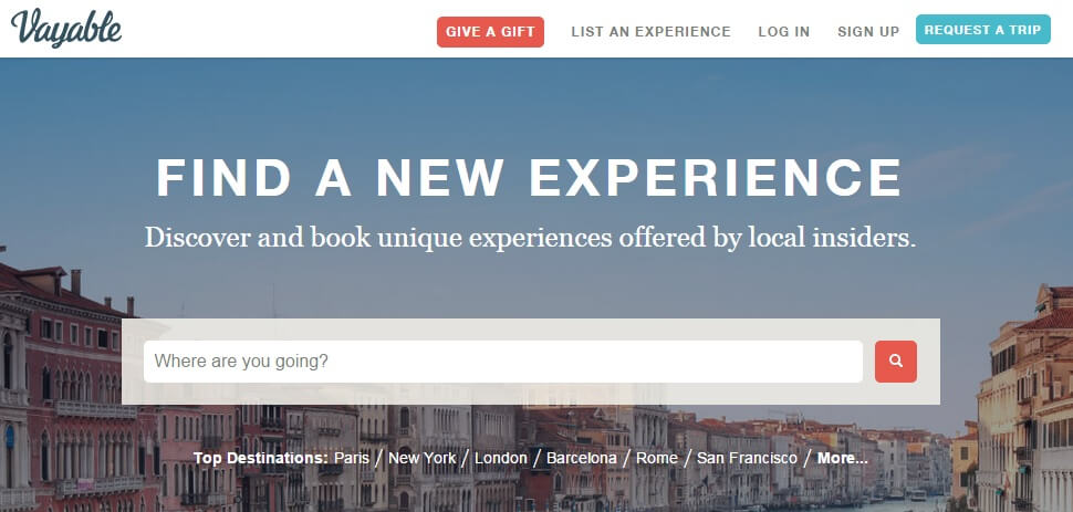best travel websites 2015, vayable