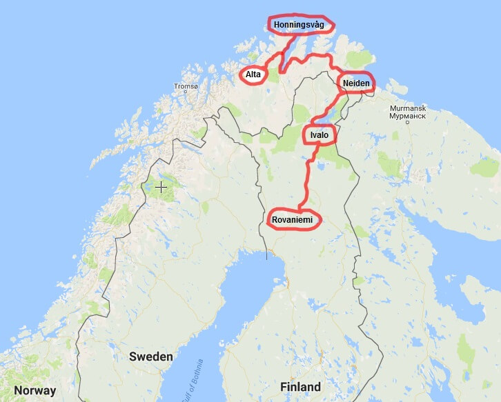 rovaniemi-ivalo-neiden-oldersfjord-honnigsvag-alta
