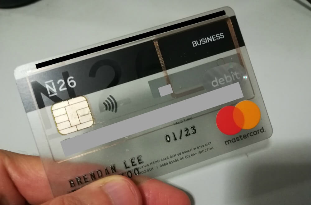 n26 business card